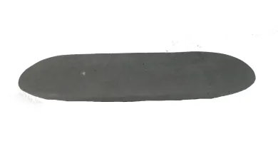 Dünne Platte dia. 15cm und aus Riverstone gefertigt 
